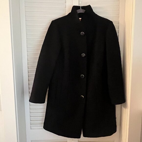 Kate Spade High Neck Wool Blend Coat black small - Picture 7 of 15